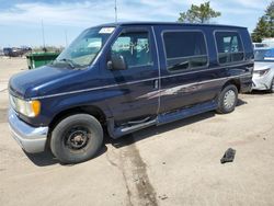 Salvage cars for sale from Copart Woodhaven, MI: 2002 Ford Econoline E150 Van