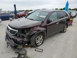 Salvage cars for sale from Copart Grand Prairie, TX: 2014 KIA Sorento LX