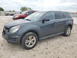 Salvage cars for sale from Copart Haslet, TX: 2017 Chevrolet Equinox LS