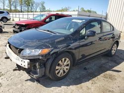 Salvage cars for sale at Spartanburg, SC auction: 2012 Honda Civic LX