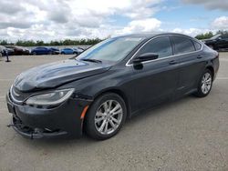 Salvage cars for sale from Copart Fresno, CA: 2015 Chrysler 200 Limited