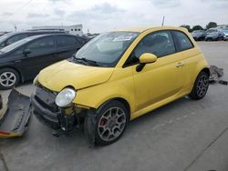 Salvage cars for sale at Grand Prairie, TX auction: 2014 Fiat 500 Sport