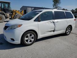 Toyota Sienna LE salvage cars for sale: 2011 Toyota Sienna LE