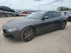 Salvage cars for sale from Copart Riverview, FL: 2017 Maserati Ghibli S