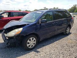 Salvage cars for sale at Riverview, FL auction: 2007 Toyota Sienna CE