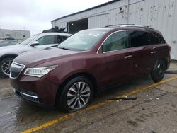 Carros salvage sin ofertas aún a la venta en subasta: 2016 Acura MDX Technology