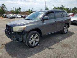 Salvage cars for sale from Copart Gaston, SC: 2008 Toyota Highlander Sport