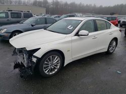 Salvage cars for sale at Exeter, RI auction: 2019 Infiniti Q50 Luxe