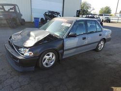 Salvage cars for sale at Woodburn, OR auction: 1988 Honda Civic DX