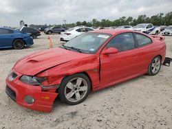 Salvage cars for sale at Houston, TX auction: 2005 Pontiac GTO