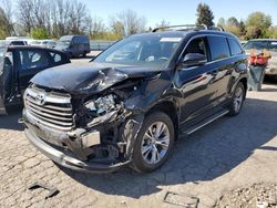 Toyota Highlander xle salvage cars for sale: 2015 Toyota Highlander XLE