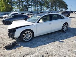 Salvage cars for sale at Loganville, GA auction: 2013 Audi A8 L Quattro