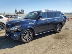Salvage cars for sale at San Diego, CA auction: 2015 Infiniti QX80
