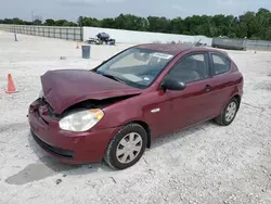 Salvage cars for sale at New Braunfels, TX auction: 2007 Hyundai Accent GS