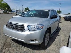Salvage cars for sale at auction: 2010 Toyota Highlander Hybrid Limited