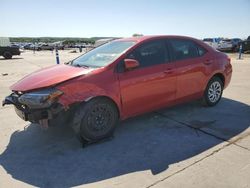 Salvage cars for sale at Grand Prairie, TX auction: 2017 Toyota Corolla L