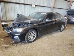 Salvage cars for sale at Houston, TX auction: 2017 Infiniti Q50 Base