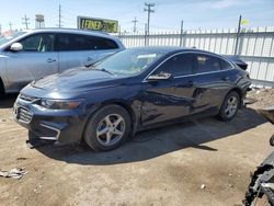 Chevrolet salvage cars for sale: 2017 Chevrolet Malibu LS