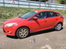 Salvage cars for sale from Copart Davison, MI: 2012 Ford Focus SE