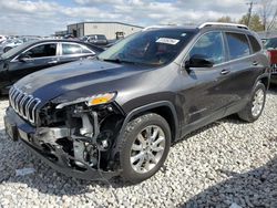 Salvage cars for sale at Wayland, MI auction: 2015 Jeep Cherokee Limited