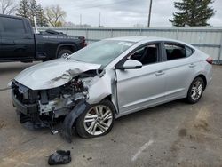 Salvage cars for sale from Copart Ham Lake, MN: 2019 Hyundai Elantra SEL