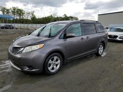 Salvage cars for sale at Spartanburg, SC auction: 2011 Toyota Sienna LE