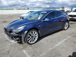 Salvage cars for sale at Van Nuys, CA auction: 2019 Tesla Model 3