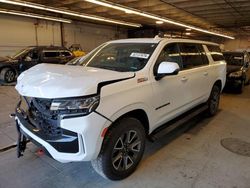 Salvage cars for sale at Wheeling, IL auction: 2022 Chevrolet Suburban K1500 Z71