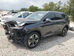 Salvage cars for sale from Copart Houston, TX: 2020 Hyundai Santa FE Limited