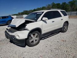 Salvage cars for sale at New Braunfels, TX auction: 2010 GMC Acadia SLT-1