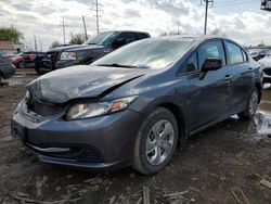 Honda Civic LX salvage cars for sale: 2013 Honda Civic LX