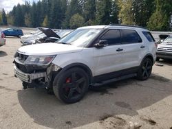 Salvage cars for sale from Copart Arlington, WA: 2019 Ford Explorer Sport