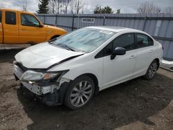 Salvage cars for sale from Copart Ontario Auction, ON: 2015 Honda Civic SE