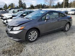 Honda salvage cars for sale: 2012 Honda Civic EX