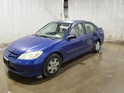 Honda Civic salvage cars for sale: 2004 Honda Civic DX VP