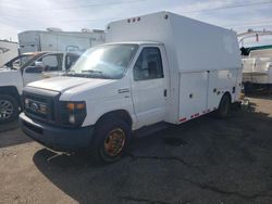 Salvage trucks for sale at Woodhaven, MI auction: 2012 Ford Econoline E350 Super Duty Cutaway Van