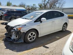 Salvage cars for sale from Copart Wichita, KS: 2014 Toyota Prius