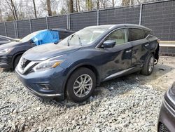 Salvage cars for sale at Waldorf, MD auction: 2018 Nissan Murano S