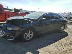 Salvage cars for sale at Dyer, IN auction: 2018 Chevrolet Malibu LS