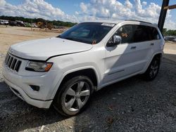 Jeep Grand Cherokee salvage cars for sale: 2015 Jeep Grand Cherokee Overland