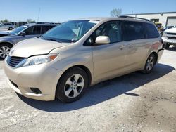 Salvage cars for sale at Kansas City, KS auction: 2014 Toyota Sienna LE
