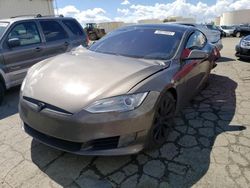Salvage cars for sale at Martinez, CA auction: 2015 Tesla Model S