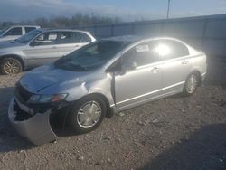 Salvage cars for sale from Copart Lawrenceburg, KY: 2010 Honda Civic Hybrid