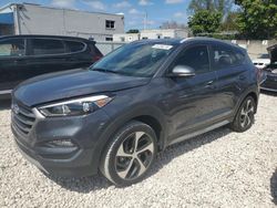Salvage cars for sale from Copart Opa Locka, FL: 2017 Hyundai Tucson Limited