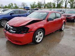 Salvage cars for sale at Bridgeton, MO auction: 2013 Dodge Avenger SXT