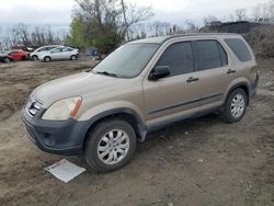 Salvage cars for sale at Baltimore, MD auction: 2005 Honda CR-V EX