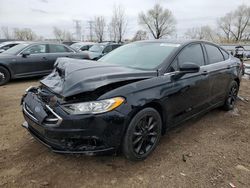 Salvage cars for sale at Elgin, IL auction: 2017 Ford Fusion SE