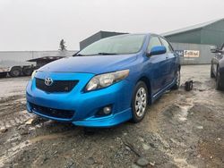 Salvage cars for sale from Copart Montreal Est, QC: 2009 Toyota Corolla Base