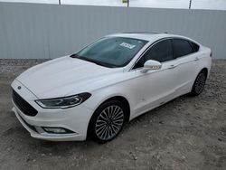 Salvage cars for sale at Cahokia Heights, IL auction: 2017 Ford Fusion Titanium HEV