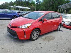 Salvage cars for sale at Savannah, GA auction: 2015 Toyota Prius V